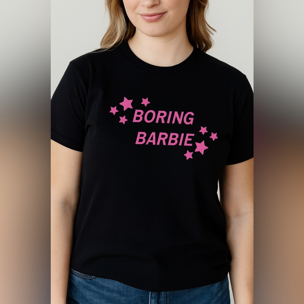 Glow in the Dark Boring Barbie t shirt